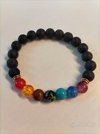 Braccialetto bracciale Pietra lavica unisex 