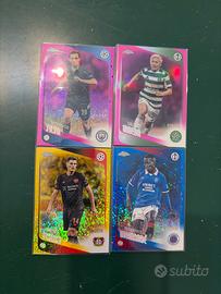 Lotto 4 Carte Topps Numerate