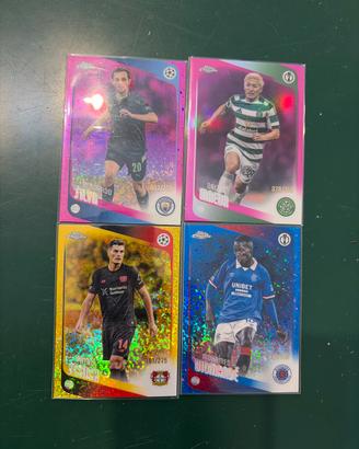 Lotto 4 Carte Topps Numerate