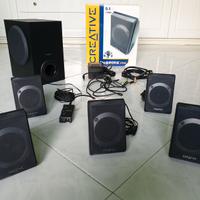 CASSE CREATIVE 5.1 INSPIRE P580 CON SUBWOOFER