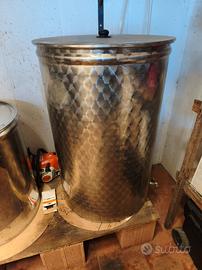 Botte acciaio inox 300 lt Supermonte