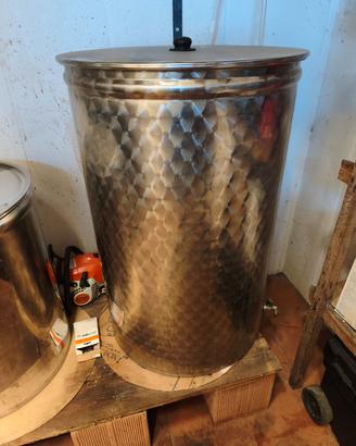 Botte acciaio inox 300 lt Supermonte