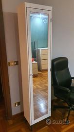 Mobile bagno Silveran bianco con anta specchio