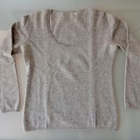 Maglia grigia in cashmere
