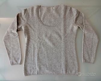 Maglia grigia in cashmere