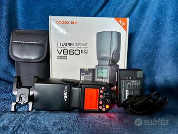 Flash GODOX V860 IIC per Canon *NUOVO*