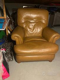 Poltrona Frau originale in pelle cuoio+certificato