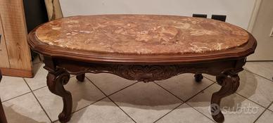 tavolino soggiorno in legno/marmo