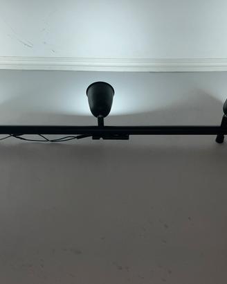 Combo 3 lampade Ikea-nero opaco