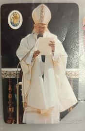 Scheda telefonica  rarissima Papa 1994