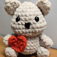 Orso Amigurumi pupazzo cuore orsetto peluche