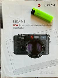 Leica m6 new volume brochure 4 pagine. in inglese