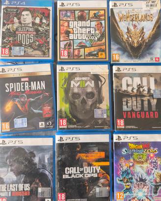 Lotto Giochi PS5 e PS4 - Grandi Titoli (Dragon Bal