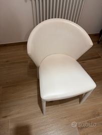 Sedia in pelle calligaris