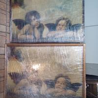 2 Quadri Di Angeli con cornice e vetro