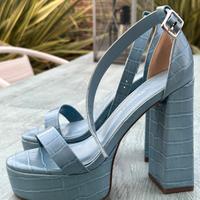 Sandali azzurri ASOS nuovi – effetto cocco