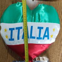 Cuscino imbottito a forma di cuore Italia 