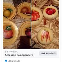 piatti e padelle dipinti a mano da appendere 