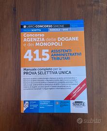 Manuale concorso Agenzia delle Dogane 2025 Simone