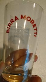 bicchieri birra Moretti + vassoio 