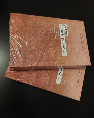 Orazio tutte le poesie  2 volumi incellofanato