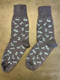 Calzini lurex grigi Kinloch Milano