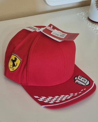 Cappellino Ferrari Leclerc 16