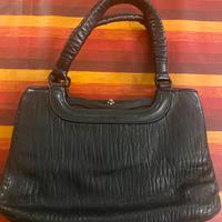 Borsetta in pelle nera vintage