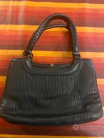 Borsetta in pelle nera vintage
