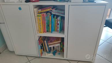 mobile libreria sotto tv ikea