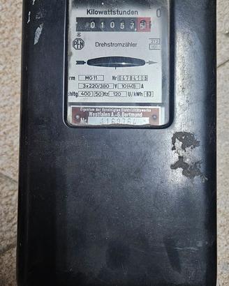 contatore elettromeccanico analogico trifase vinta