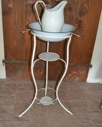 Lavabo da camera vintage ferro brocca e catino