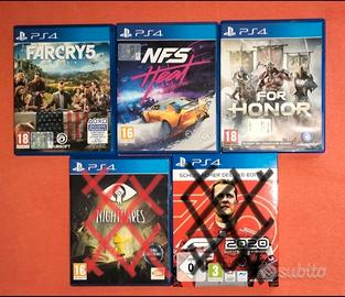 Lotto 5 giochi •Playstation.4  •Videogames •Sony