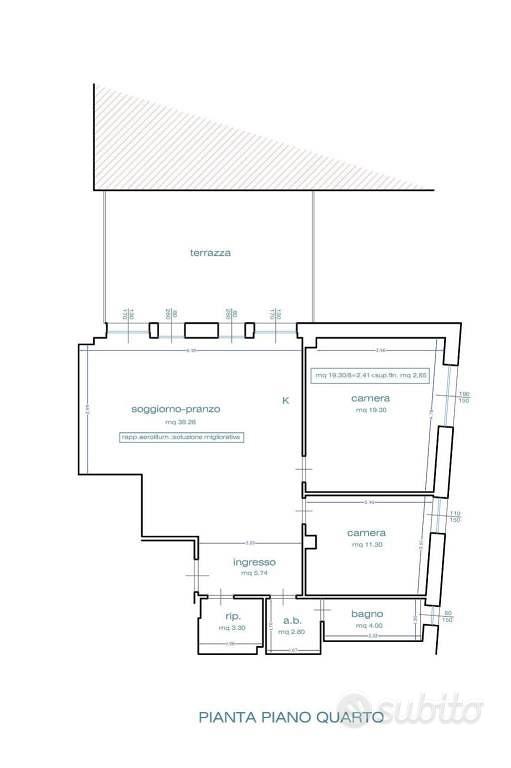 Appartamento di 100 m² con 3 locali a Pisa - Vista 3