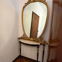 Console vintage con specchiera grande
