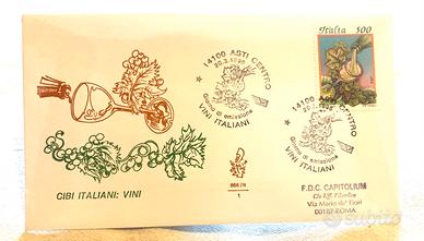 Cibi Italiiani: Vini - Busta FDC 1996 Numerata