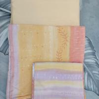 Lenzuola letto singolo multicolore cotone