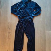 Tuta in ciniglia blu