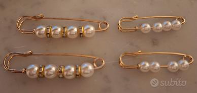 Acc Bijoux Set di quattro Spille da balia 