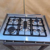 PIANO COTTURA SMEG A GAS 5 FUOCHI DA 90 CM