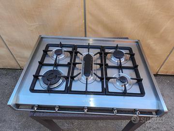 PIANO COTTURA SMEG A GAS 5 FUOCHI DA 90 CM