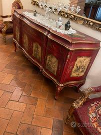 Credenza e 2 poltrone stile provenzale