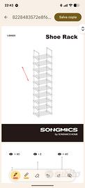 scarpiera componibile Songmics