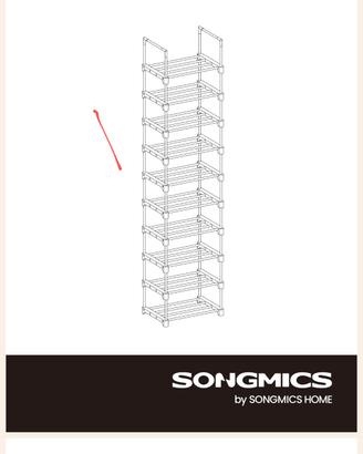 scarpiera componibile Songmics