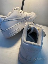 👟 NIKE AIR FORCE 1 '07 - BIANCO TUTTO PELLE