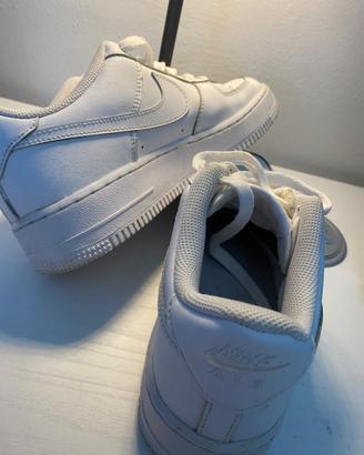 👟 NIKE AIR FORCE 1 '07 - BIANCO TUTTO PELLE