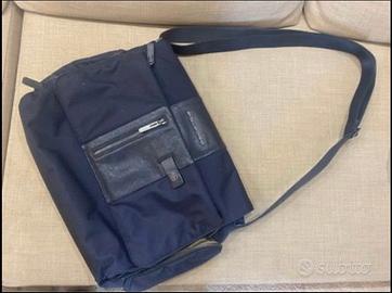 Borsa nuova per pc tracolla PIQUADRO blu