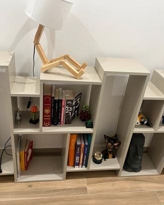Libreria in legno beige 96x169h cm DEGHI