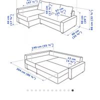Divano usato modello FRIHETEN IKEA