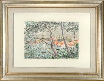 MICHELE CASCELLA LITOGRAFIA PROVA D'AUTORE